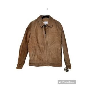 Wilson’s M Julian Leather Jacket Medium Tan Beige EUC